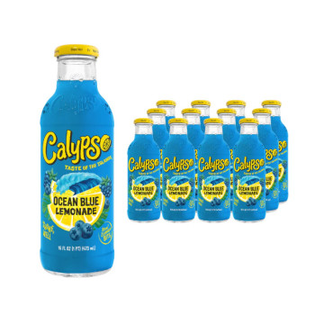 Calypso Ocean Blue Lemonade  473ml x 12 Bottles (Uk Import)