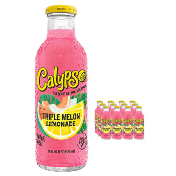 Calypso Triple Melon Lemonade  473ml x 12 Bottles (Uk Import)