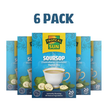 Tropical Sun Soursop  Tea 20b 40g x 12 boxes (Uk Import)