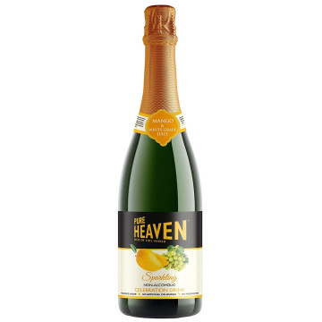 Pure Heaven  Sparkling white grape & Mango 750ml X 12 Bottles (Uk Import)