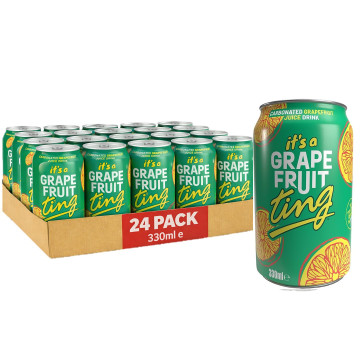 Ting Sparkling Grapefruit Drink 330ml Can (UK Import)
