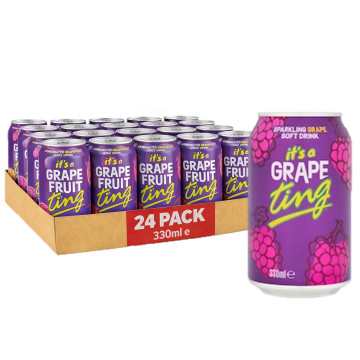 Ting  Grapefruit Drink 330ml x 24 Can (UK Import)