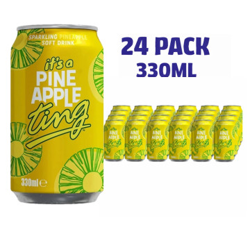 Ting Pineapple Soda 330ml x 24 cans (Uk Import)