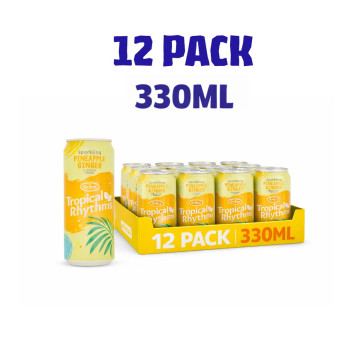 Grace Tropical Rythms sparkling pineapple & ginger 330ml x 24 300ml