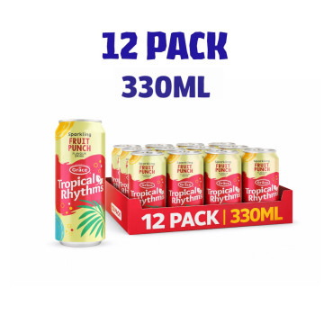 Grace Tropical Rhythms sparkling Fruit Punch 330ml x 12