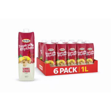 Grace Tropical Rhythms Sorrel Ginger 1L x 6 (uk Import)