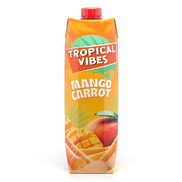 Tropical Vibes Mango carrot 1Litre  x 6 bottles (Uk Import)