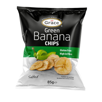 Grace Banana Chips 85g x 9 Bags (UK Import)