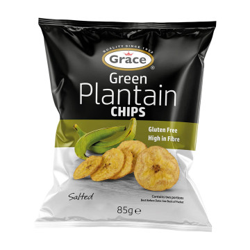 Grace Green Plantain Chips 85g x 9 (UK Import)
