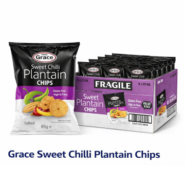 Grace Sweet Chilli Plantain Chips 85g x9 (Colombia Import)