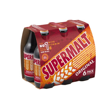 Supermalt Original drink 330ml x 24 bottle (Uk Import)