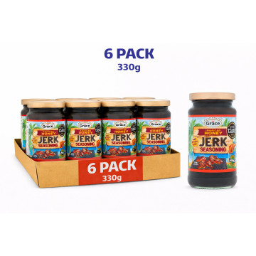 Grace Jamaican honey jerk sauce 330g x 6 Jars (Uk Import)