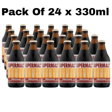 Supermalt Original drink 330ml x 24 bottle (Uk Import)
