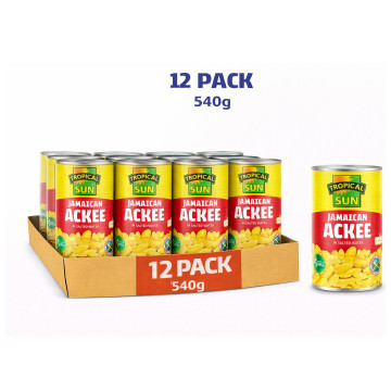Tropical Sun Ackee 540g Pack of 12 (Uk Import)