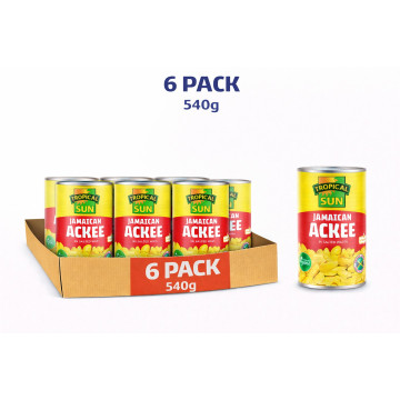 Tropical Sun Ackee 540g Pack of 6 (Uk Import)