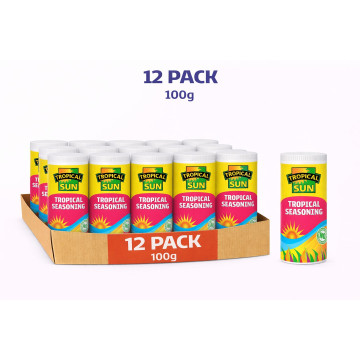 Tropical Sun Tropical Seasoning 100g x 12 Jars (Uk Import)