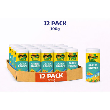 Tropical Sun Garlic Powder 100g x 24 (Uk Import)