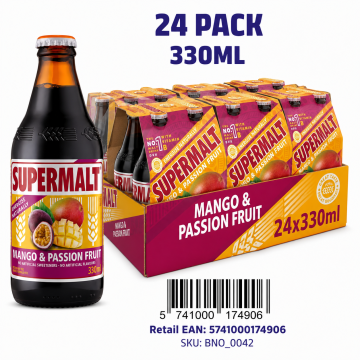 Supermalt Mango & Passion Fruit 330ml x 24