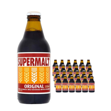 Supermalt Original drink 330ml x 24 bottle (Uk Import)