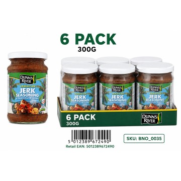 Dunn's River Jamaican Jerk Seasoning Sauce 300g x 6