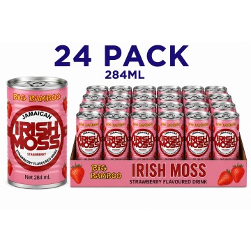 Big Bamboo Irish Moss Strawberry 284ml x 24 Wholesale