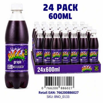 Buy Bigga Grape Soda 24 x 600ml Wholesale in Dubai UAE