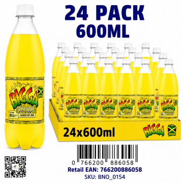 Buy Bigga Pineapple Soda 24 x 600ml Wholesale in Dubai UAE
