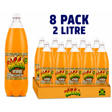 Buy Bigga Orange Soda 8 x 2L Wholesale Dubai UAE