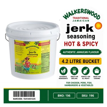 Walkerswood Hot & Spicy Jerk Seasoning 4.2kg x 4