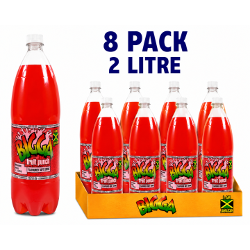 Buy Bigga Fruit Punch Soda 8 x 2L Wholesale UAE