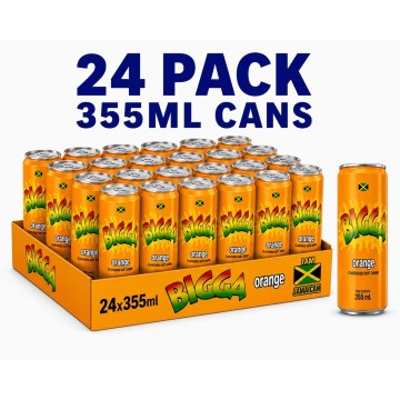 Buy Bigga Orange Soft Drink 24 x 330ml Cans - Wholesale | Dubai UAE