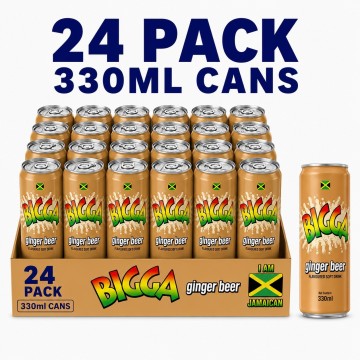 Buy Bigga Ginger Beer Soft Drink 24 x 330ml Cans - Wholesale | Dubai UAE