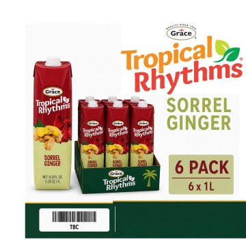 Grace Tropical Rhythms Sorrel Ginger 1L x 6 Wholesale