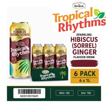 Grace Tropical Rhythms Hibiscus Sorrel & Ginger 330ml x 24