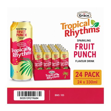 Grace Tropical Rhythms Fruit Punch 330ml x 24 Wholesale