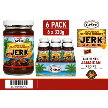 Grace Jamaican Scotch bonnet Jerk Sauce 330g x 6