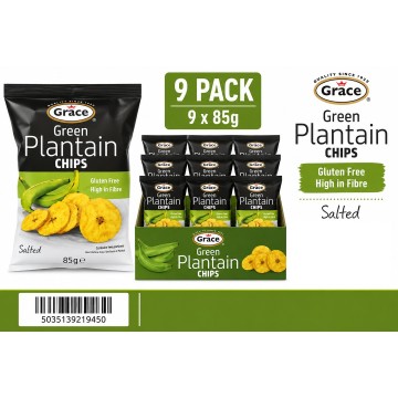 Grace Green Plantain Chips 85g x 9 Wholesale