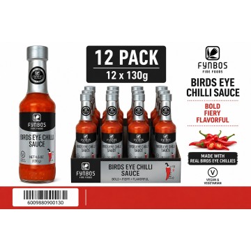 Fynbos Bird's Eye Chilli Sauce 130g x 12 Wholesale