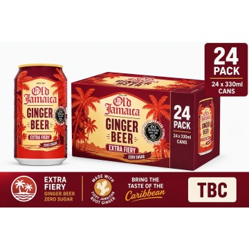 Old Jamaica Ginger Beer Extra Fiery 330ml x 24 cans