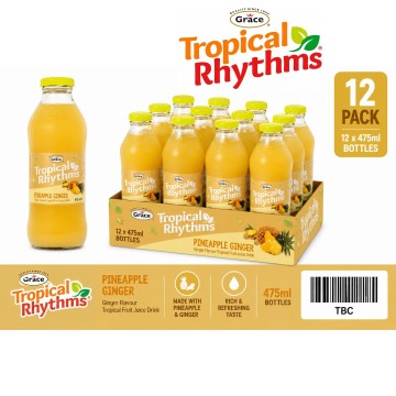 Grace Tropical Rhythms Pineapple Ginger 475ml x 24