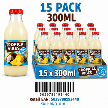 Buy Tropical Vibes Cocolada 15 x 300ml Bottles - Wholesale | Dubai UAE