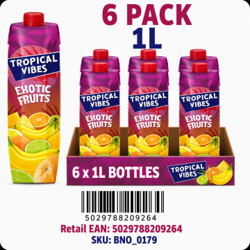 Buy Tropical Vibes Fruit Punch 6 x 1L Bottles - Wholesale | Dubai UAE