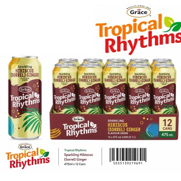Grace Tropical Rhythms Hibiscus Sorrel & Ginger 330ml x 24