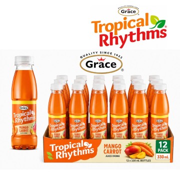 Grace Tropical Rhythms Mango Carrot Juice Drink 12x330ml Wholesale