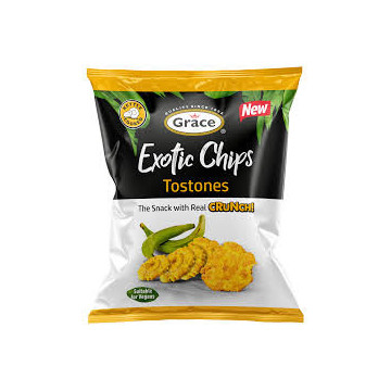 Grace Exotic Chips Tostones 75g x 8 Bags ( Uk Import)